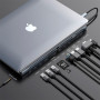 Хаб Baseus USB-C Enjoyment Series Multifunctional для MacBook Pro / Air 10 в 1