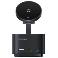 Бездротовий зарядний пристрій + Hub Baseus MagPro Series II 7in1 black
