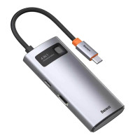 Хаб Baseus USB-C Metal Gleam Series 4 в 1 для MacBook / iMac / iPad