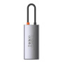 Хаб Baseus USB-C Metal Gleam Series 4 в 1 для MacBook / iMac / iPad