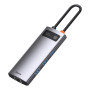 Хаб Baseus USB-C Metal Gleam Series 6 в 1 для MacBook / iMac / iPad