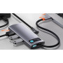 Хаб Baseus USB-C Metal Gleam Series 6 в 1 для MacBook / iMac / iPad