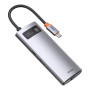 Хаб Baseus USB-C Metal Gleam Series 6 в 1 для MacBook / iMac / iPad