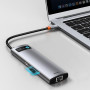 Хаб Baseus USB-C Metal Gleam Series 8 в 1 для MacBook / iMac / iPad