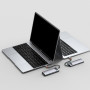 Хаб Baseus USB-C Metal Gleam Series 8 в 1 для MacBook / iMac / iPad