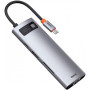 Хаб Baseus USB-C Metal Gleam Series 8 в 1 для MacBook / iMac / iPad