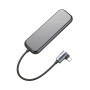 Хаб Baseus USB-C Mirror Multi-functional 5 в 1 USB Type-C to USB 3.0 x3 / HDMI 4K / PD для MacBook / iPad