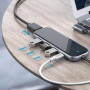 Хаб Baseus USB-C Mirror Multi-functional 5 в 1 USB Type-C to USB 3.0 x3 / HDMI 4K / PD для MacBook / iPad