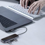 Хаб Baseus USB-C Mirror Multi-functional 5 в 1 USB Type-C to USB 3.0 x3 / HDMI 4K / PD для MacBook / iPad