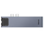 Хаб Baseus Thunderbolt C + Pro 7 в 1 Smart HUB USB-C для MacBook Pro / Air
