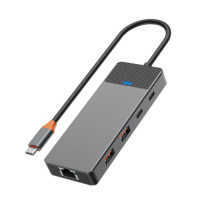 Хаб Wiwu A923RPT 9 in 1 gray  для MacBook / iMac / iPad