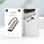 Хаб Wiwu Adapter Alpha USB-C 5 в 1 532ST gray для MacBook / iMac / iPad