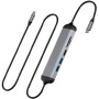 Хаб Wiwu Alpha HUB A521H 5 in 1 gray  для MacBook / iMac / iPad