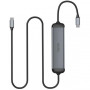 Хаб Wiwu Alpha HUB A521H 5 in 1 gray  для MacBook / iMac / iPad
