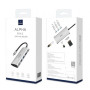 Хаб Wiwu Adapter Alpha USB-C 6 в 1 A631STR silver для MacBook / iMac / iPad