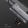 Хаб Wiwu Alpha HUB 831HRT 8 in 1 gray  для MacBook / iMac / iPad