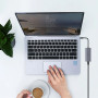 Хаб Wiwu Alpha HUB 831HRT 8 in 1 gray  для MacBook / iMac / iPad