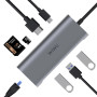 Хаб Wiwu Alpha HUB 831HRT 8 in 1 gray  для MacBook / iMac / iPad