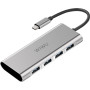 Хаб Wiwu Adapter Apollo 4 в 1 USB-C to 4xUSB3.0 HUB gray  для MacBook / iMac / iPad