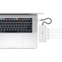 Хаб Wiwu Adapter Apollo 4 в 1 USB-C to 4xUSB3.0 HUB silver  для MacBook / iMac / iPad