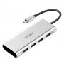 Хаб Wiwu Adapter Apollo 4 в 1 USB-C to 4xUSB3.0 HUB silver  для MacBook / iMac / iPad