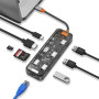 Хаб Wiwu Cyber HUB CB008 8 in 1 gray  для MacBook / iMac / iPad