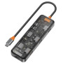 Хаб Wiwu Cyber HUB CB008 8 in 1 gray  для MacBook / iMac / iPad