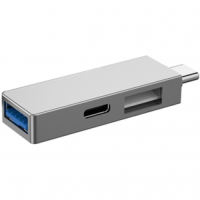 Хаб Wiwu T02 Pro 3 in 1 gray  для MacBook / iMac / iPad