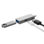 Хаб Wiwu T02 Pro 3 in 1 gray  для MacBook / iMac / iPad