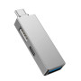 Хаб Wiwu T02 Pro 3 in 1 gray  для MacBook / iMac / iPad